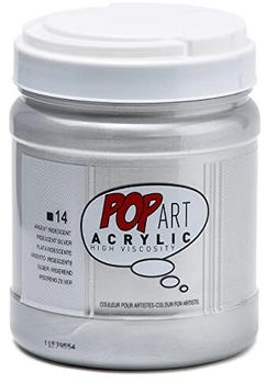 Pébéo Malfarbe 1 Behälter mit 700 ml silberfarben