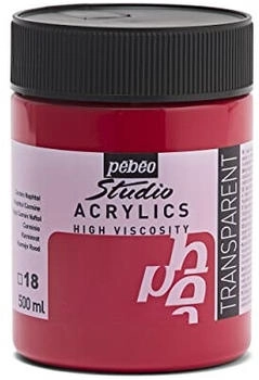 Pébéo Pebeo Studio Acrylfarbe Naphtol 500 ml Karminrot Karmin Naphthol