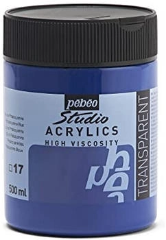 Pébéo Pebeo Studio Acrylfarbe 500 ml Phthalocyaningrün Phthalocyaninblau