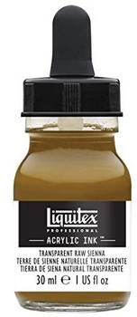 Winsor & Newton Liquitex 4260332 flüssige Professional Acrylfarben - Ink Tusche 30 ml hochpigmentierte Airbrushfarbe siena natur transparent