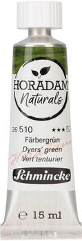 Schmincke Horadam Naturals Färbergrün 15 ml 26510006 feinste vegane Wasserfarbe natürliche Pigmente Verbindung Aquarell & Gouache Tube