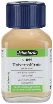 Schmincke Universalfirnis seidenmatt farblos nicht gilbend alterungsbeständig schnell trocknend Schlussfirnis für Öl- und Acrylmalerei 60 ml