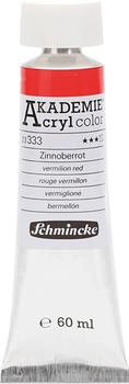 Schmincke Akademie Acryl Color Zinnoberrot in 60 ml-Tube 23333011 feine Künstler-Acrylfarbe brillant hoch lichtecht und kadmiumfrei für Acrylmalerei Mixed Media