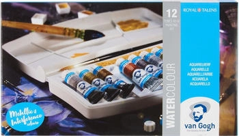 Royal Talens Van Gogh Pocket Aquarellfarbe Set-Metallic & Interferenzfarben
