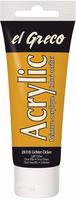El Greco Acrylic Tube Lichter Ocker 75 Ml K&uuml;nstlerfarben - Kreul