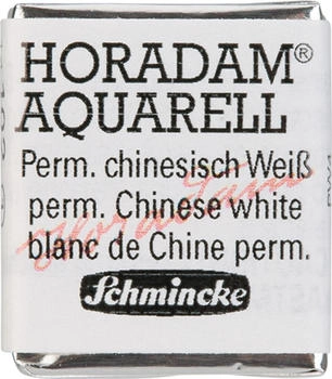 Schmincke Horadam Aquarell feinste Künstler-Aquarellfarben 102 Permanent chinesisch Weiß 14 102 044 1/2 Näpfchen