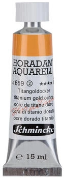 Schmincke Horadam Aquarell feinste Künstler-Aquarellfarben TitanGoldocker 15 ml