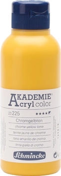 Schmincke Akademie Acryl Color Chromgelbton 250 ml 23225027 feine Künstler-Acrylfarbe brillant hoch lichtecht und kadmiumfrei für Acrylmalerei Mixed Media