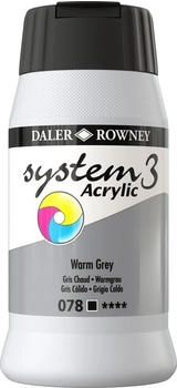 Daler Rowney System 3 Acrylfarbe 500 ml Grau One Size 500