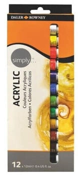 Daler Rowney Simply Acrylfarben Set Multi 12x 12ml