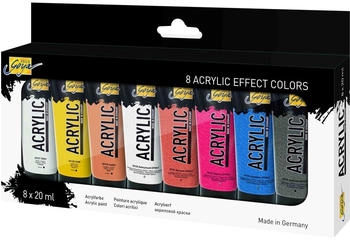 Kreul C. 84174 Solo Goya Acrylic 20 ml 8er Set Effect Colors