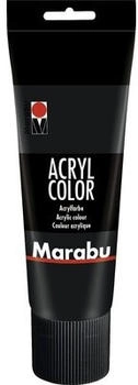 Marabu Acrylfarbe Acryl Color schwarz 073 225 ml