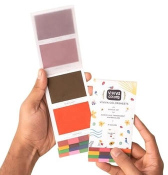 Viva Decor Viviva Aquarellfarben Set 16 lebendige Farben im Coloursheet Frühlingsset (VV276003)
