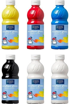 Lefranc & Bourgeois 6 Lefranc Bourgeois Acrylfarben farbsortiert 6x 500,0 ml 1 Pack = 6 Stk.