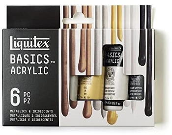 Liquitex Basics Acrylfarben Set Metallic 6x22ml