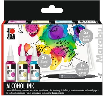 Marabu Alcohol Ink Set Flowers farbsortiert