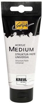Kreul 85901 Solo Goya Acrylic Medium 100 ml Tube wei&szlig; Strukturpaste Universal pastose Spachtelmasse einf&auml;rb- und &uuml;bermalbar trocknet matt und deckend auf