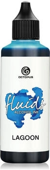 Octopus 100 ml Alcohol Ink LAGOON Alkoholtinte für Fluid Art und Resin blau