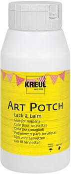 Kreul 49253 - Art Potch Lack und Leim transparent 750 ml Serviettentechnik- und Dekokleber auf Wasserbasis f&uuml;r Holz Keramik Stein und Karton