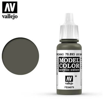 Vallejo Model Color Acrylfarbe 17 ml US dunkelgr&uuml;n (70893)