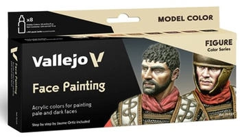 Vallejo Model Color Set Faces Painting Set 8x 17 ml (70119)