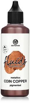 Octopus 100 ml Fluids Alcohol Ink COIN COPPER, Alkoholtinte für Fluid Art und Resin kupfer
