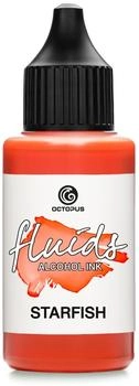 Octopus Octopus 30ml Fluids Alcohol Ink Starfish, Alkoholtinte für Fluid Art und Resin orange