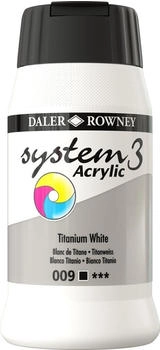 Daler Rowney Daler-Rowney System3 Acrylfarbe, 500 ml, Titanwei&szlig;