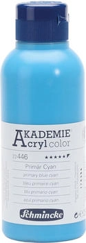 Schmincke AKADEMIE Acryl color, Primär Cyan 250 ml, 23446027, feine Künstler-Acrylfarbe, brillant, hoch lichtecht und kadmiumfrei, für Acrylmalerei, Mixed Media