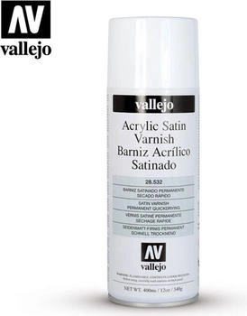 Vallejo 28532 Klarlack, seidenmatt, Sprühdose, 400 ml