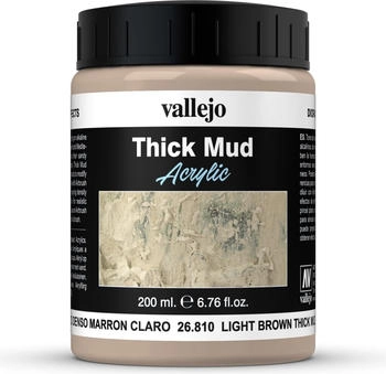 Vallejo Verwitterungseffekte-Farbe 200 ml Light Brown Thick Mud (26810)