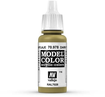 Vallejo Model Color Acrylfarbe 17 ml dunkelgelb