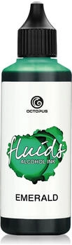 Octopus 100 ml Alcohol Ink EMERALD, Alkoholtinte für Fluid Art und Resin grün