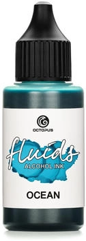 Octopus Alcohol Ink BLUE OCEAN, Alkoholtinte für Fluid Art und Resin 30 ml