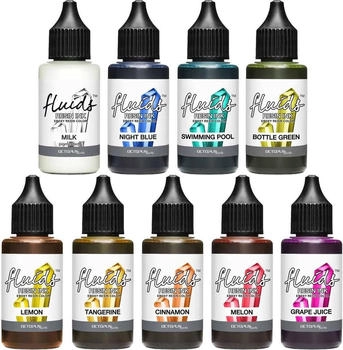 Octopus 9x 30 ml Resin Ink Set LIGHT, Alcohol Ink für Epoxidharz und UV-Resin