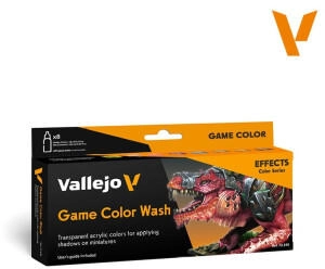 Vallejo 772190 Farb-Set Effekte Game Color Wash, 8x18 ml