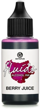 Octopus 30ml Fluids Alcohol Ink BERRY JUICE, Alkoholtinte für Fluid Art und Resin violett
