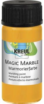 Kreul 73203 Magic Marble Marmorierfarbe, 20 ml, sonnengelb