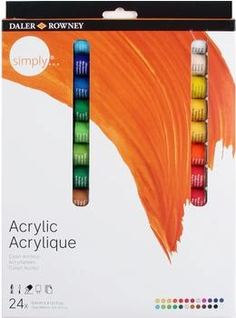 Daler Rowney Simply Acrylfarben Set acryl Multi 12 ml (24er Pack)
