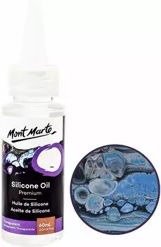 Mont Marte Bastelfarbe PREMIUM Silikon-Öl Acrylfarben Malmittel n 60 ml / 180 ml Dropbottle Vermischbar & auf Pouring-Medium abgestimmt für besondere Effekte