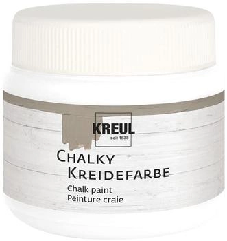 Kreul Chalky Kreidefarbe Snow White in 150 ml Kunststoffdose (75323)