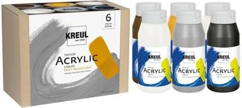 Kreul Triton Set Acrylfarben Base & Neutral Colors 6 x 750 ml