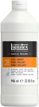 Liquitex 6232 Glanz Firniss Fixativ für Acrylfarben glänzender Oberflächenschutz 946 ml Flasche