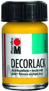 Marabu Decorlack Acryl Mittelgelb (11300039021)