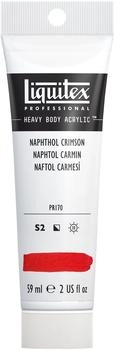 Liquitex 1045292 Professional Heavy Body Acrylfarbe in Künstlerqualität mit ausgezeichneter Lichtechtheit in buttriger Konsistenz, 59ml Tube Naphtholrot Karmin