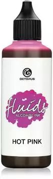 Octopus 100 ml Alcohol Ink HOT PINK, Alkoholtinte für Fluid Art und Resin pink