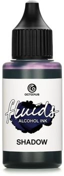 Octopus Alcohol Ink SHADOW, Alkoholtinte für Alcohol Ink Art, grau-blau 30 ml