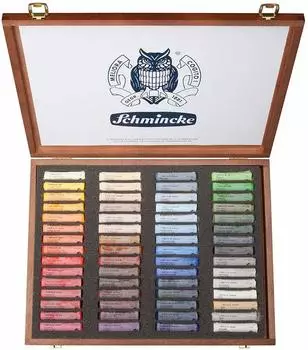 Schmincke Pastell Holzkasten Mehrzweck 60 Stifte