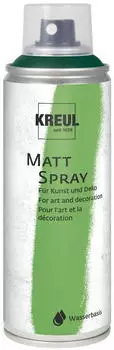 Kreul 76324 Farbspray gr&uuml;n 200 ml klassisch matte Spr&uuml;hfarbe auf Wasserbasis hochpigmentiert und wasserfest styropofest f&uuml;r Innen und Au&szlig;en