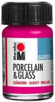 Marabu 11150039131, Marabu Farbe "Porcelain & Glass", gl&auml;nzend, 15 ml, himbeere